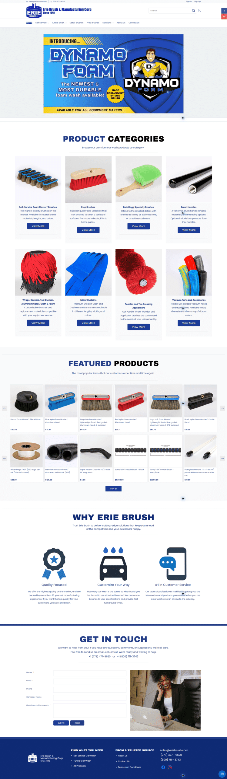 Erie Brush current homepage